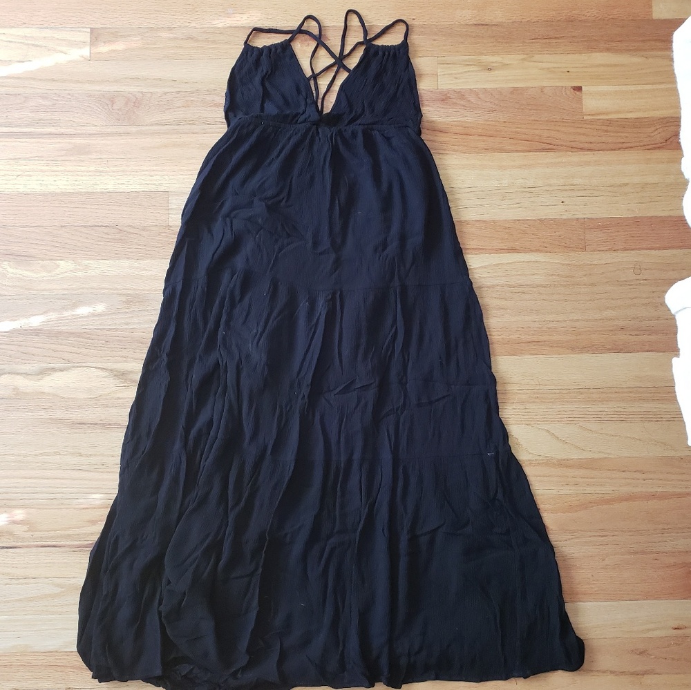 Sexy strappy maxi dress